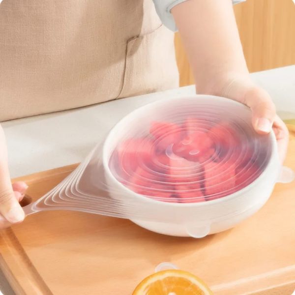 ZipGreen Silicone Stretch Lids Round - (Pack of 6)