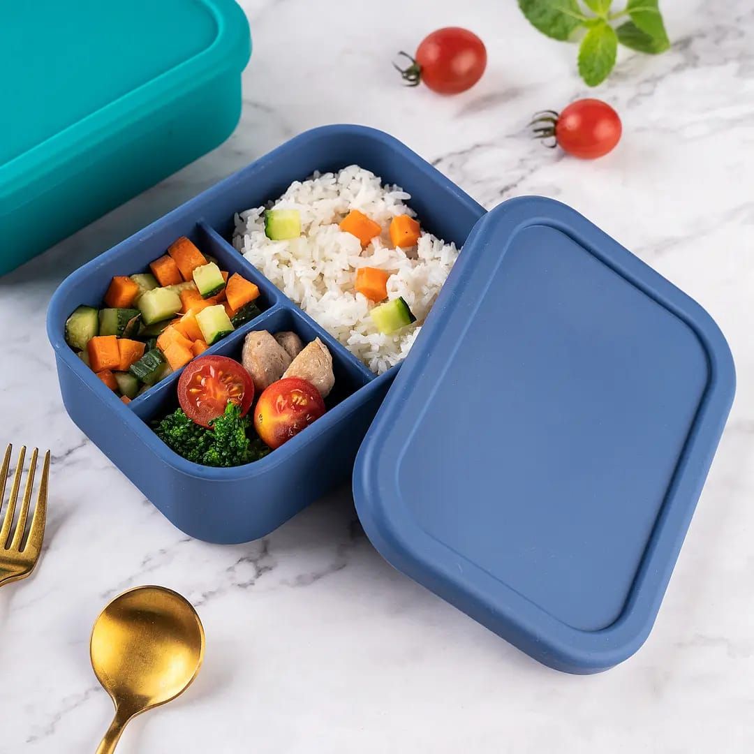 ZipGreen Silicone Everyday 3 Partition Lunchboxes Image