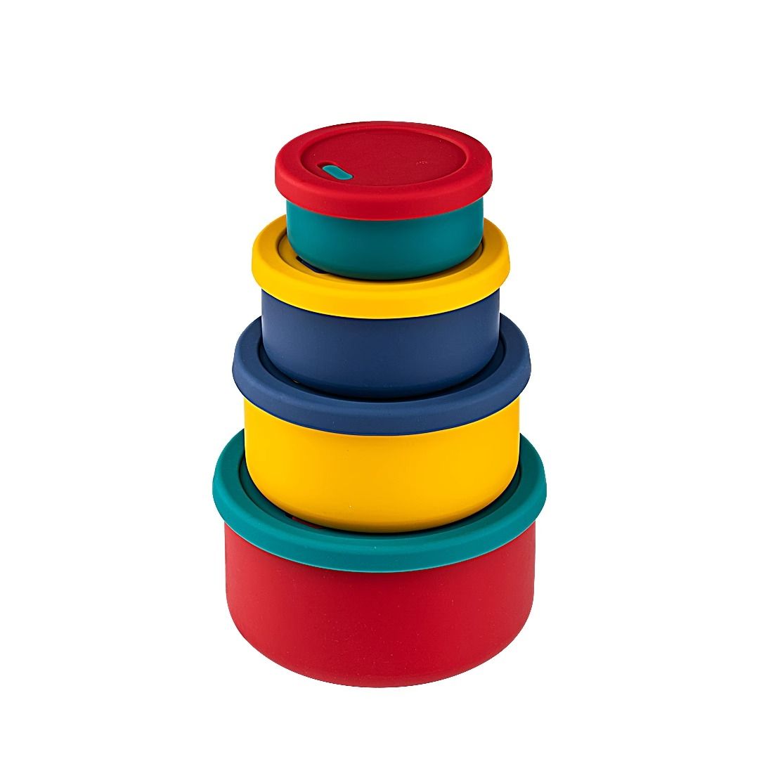 ZipGreen Silicone Multi-Use Round Containers (Pack of 4) Image